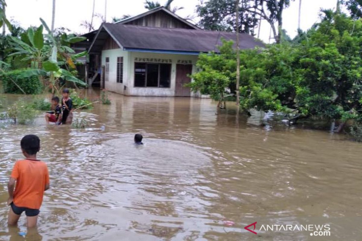 Delapan kecamatan terendam banjir, ratusan warga Aceh Jaya mengungsi