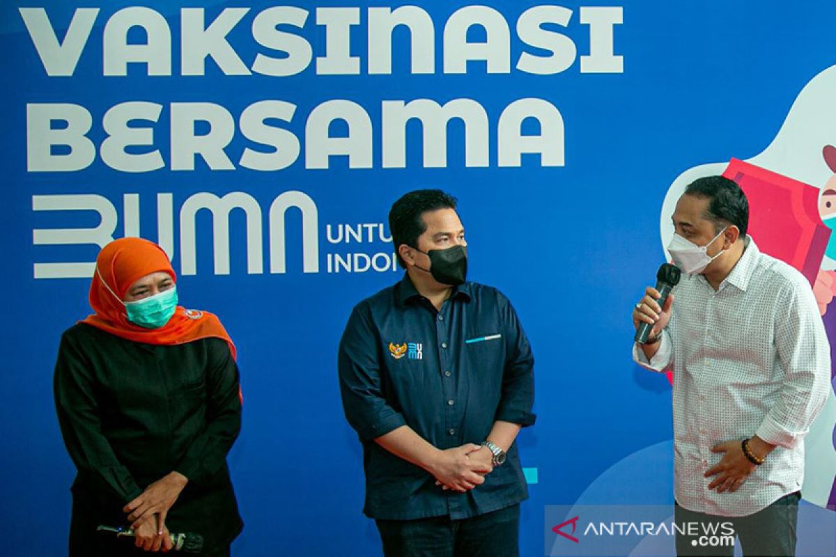 Wali Kota Surabaya komitmen bantu Pemprov Jatim vaksinasi tertinggi