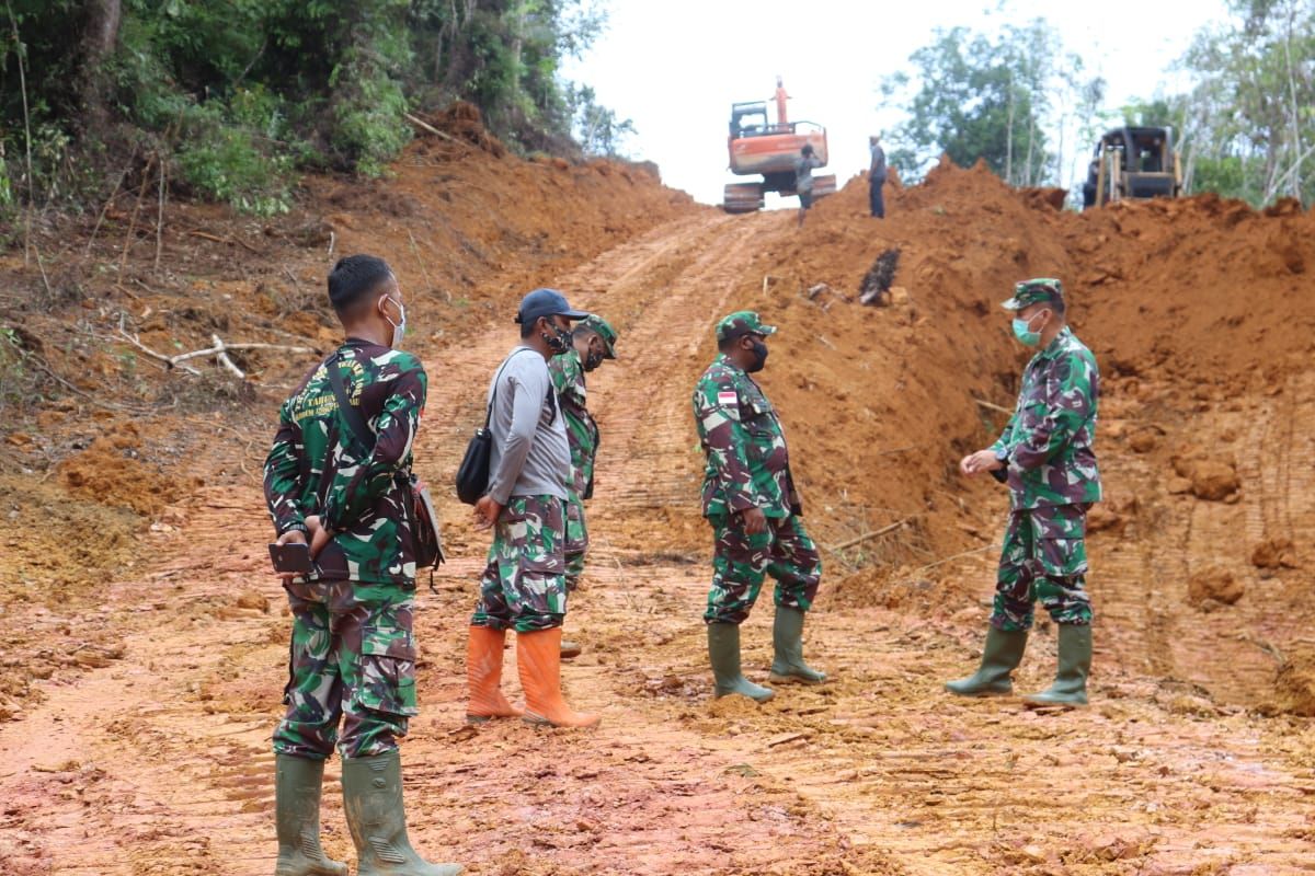 Pekerjaan Fisik, pelaksanaan program TMMD di Pengkadan hampir rampung