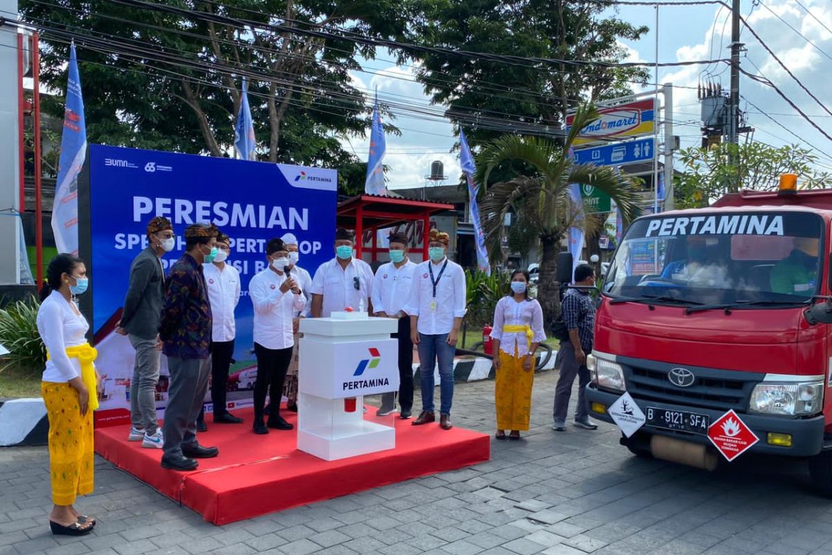 Pertamina resmikan SPBU Hub Pertashop di Badung