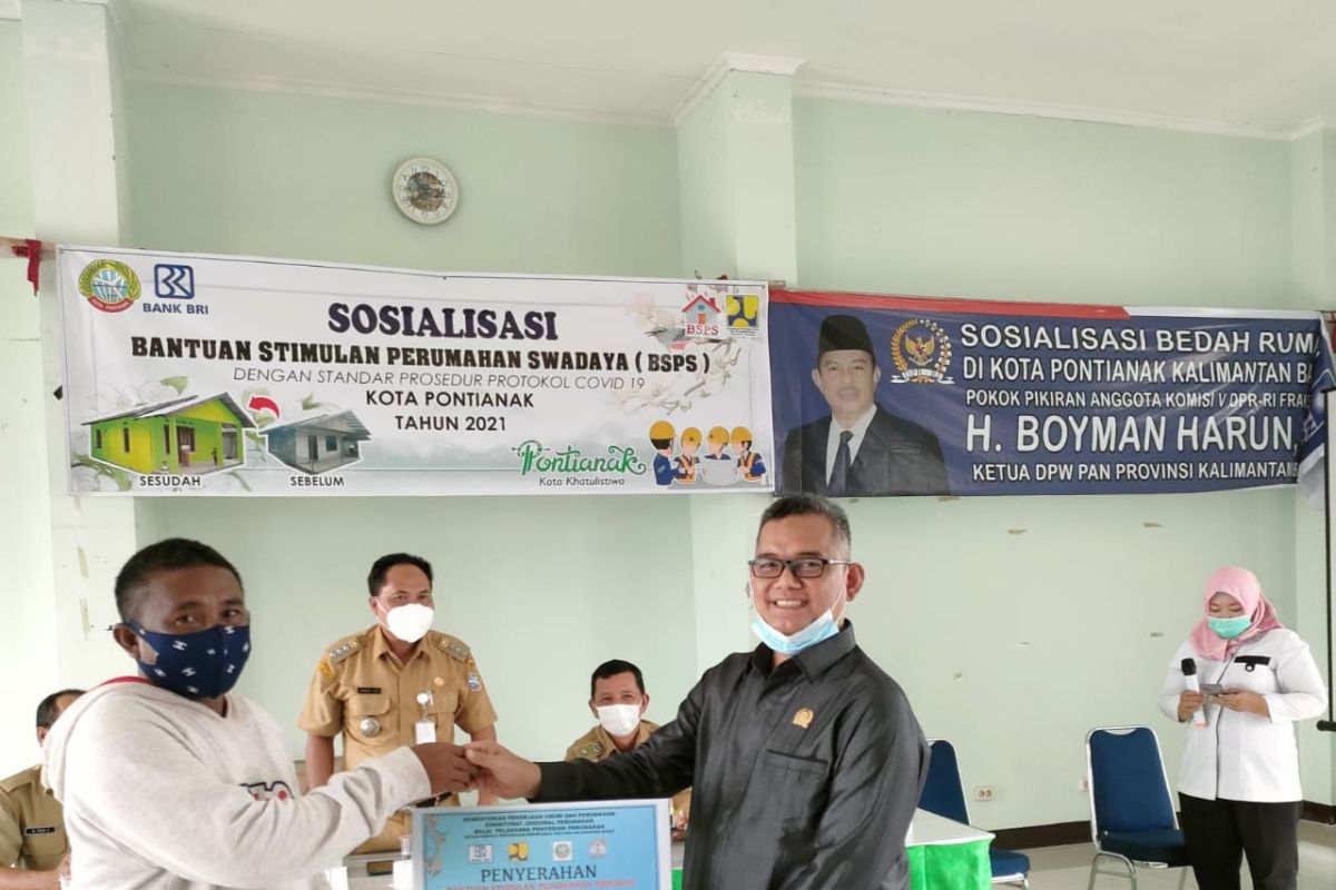 Pontianak terima 280 unit bantuan stimulan perumahan swadaya