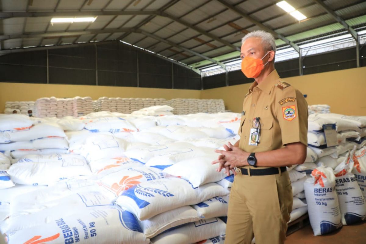 Gubernur Jateng temukan penyerapan gabah petani rendah