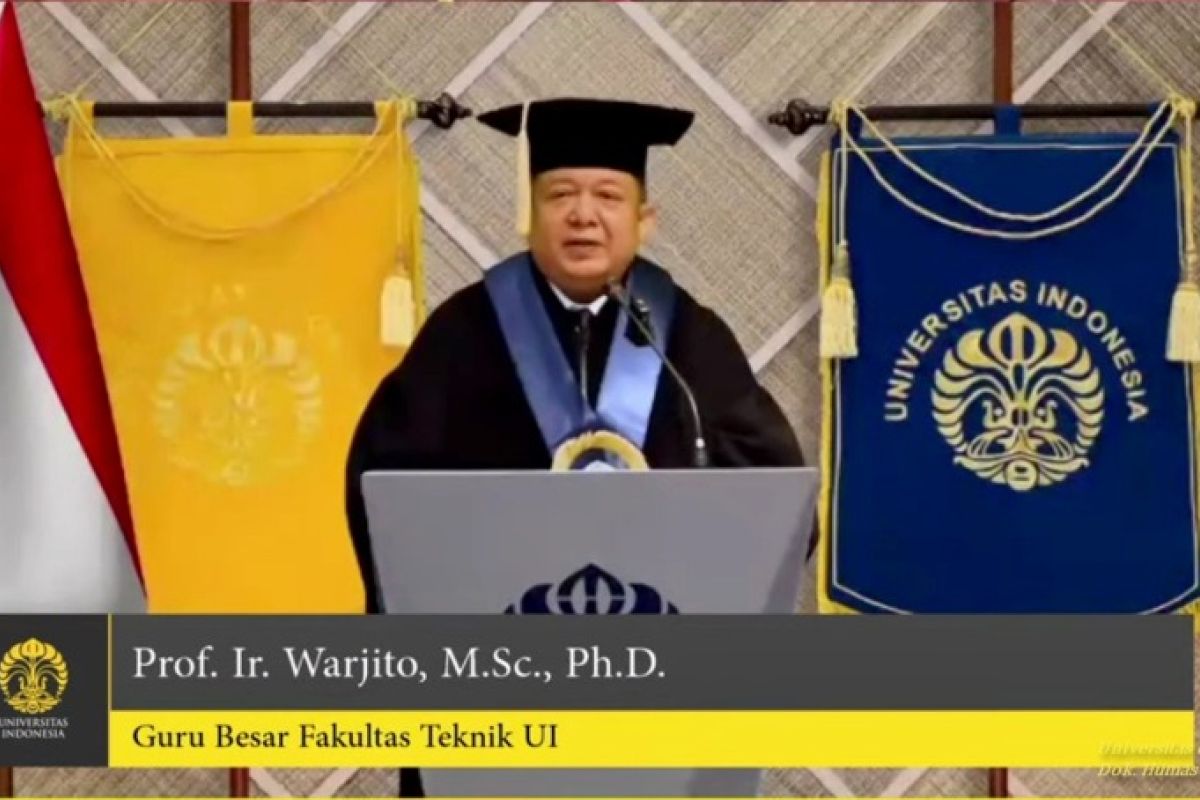 Prof. Warjito dikukuhkan sebagai guru besar dari FTUI secara virtual