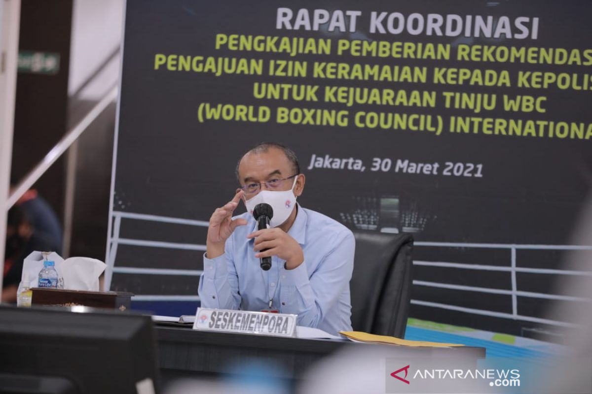 Kemenpora belum beri rekomendasi kejuaraan tinju WBC di Indonesia