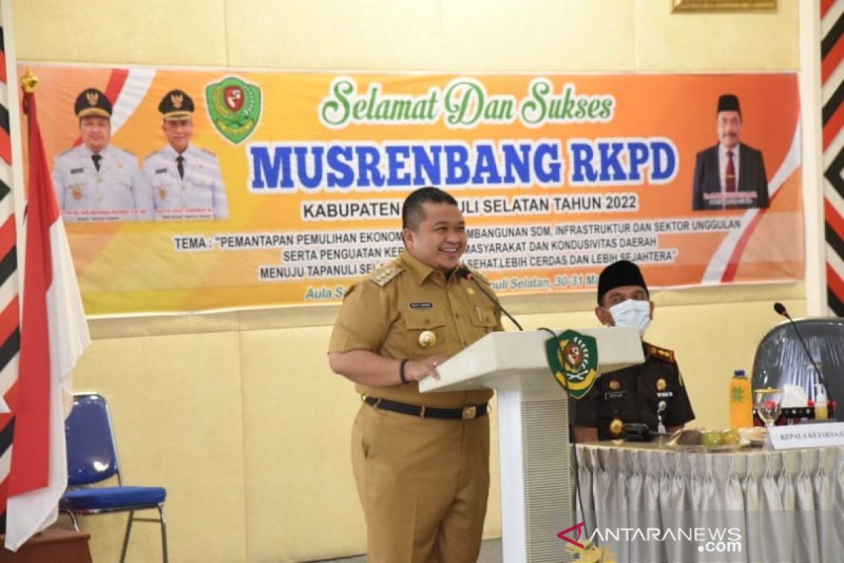 RKPD 2022, Pemkab Tapsel fokus 5 peningkatan