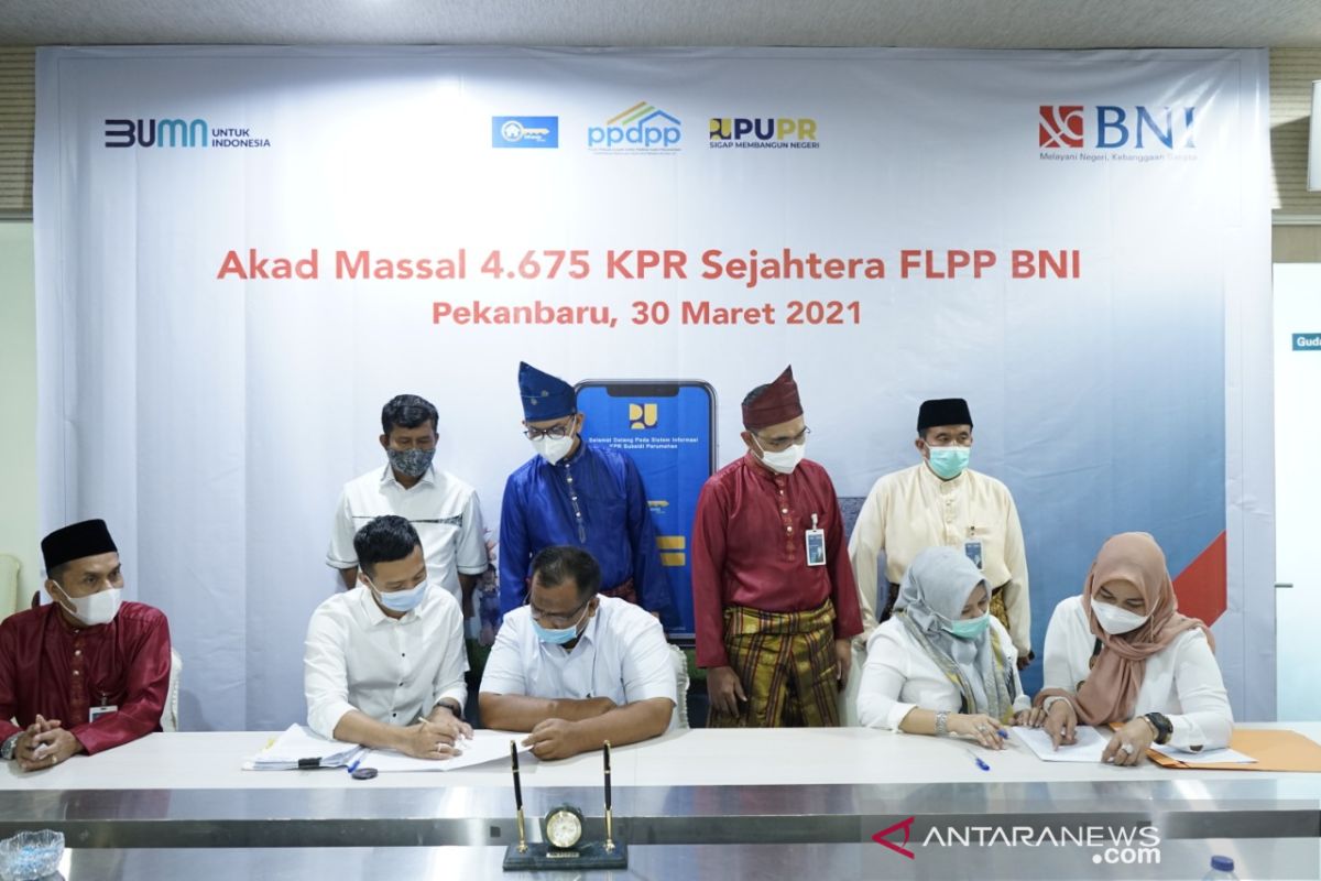 BNI gelar akad kredit massal, 4.675 debitur KPR Sejahtera FLPP