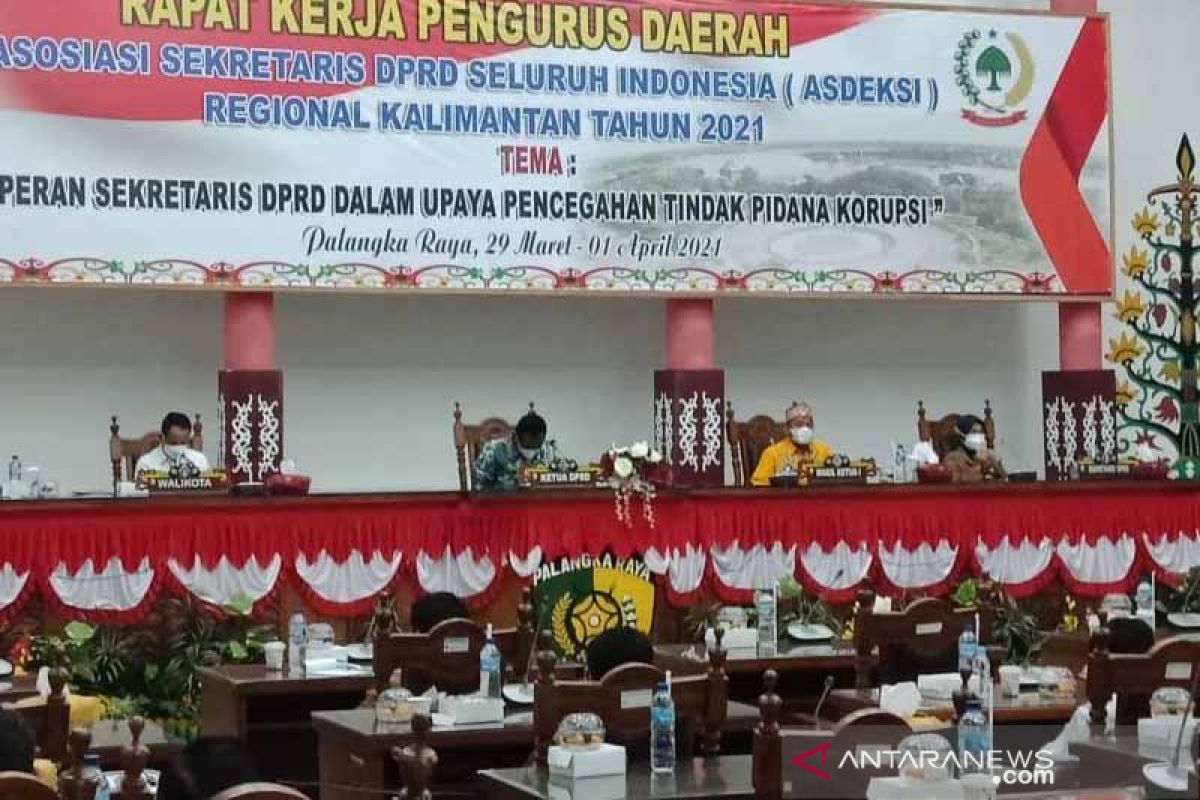 Raker Asdeksi regional Kalimantan bahas peran sekwan cegah korupsi