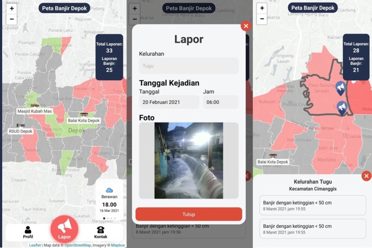 SIL UI kembangkan aplikasi "Lapor Banjir Depok"