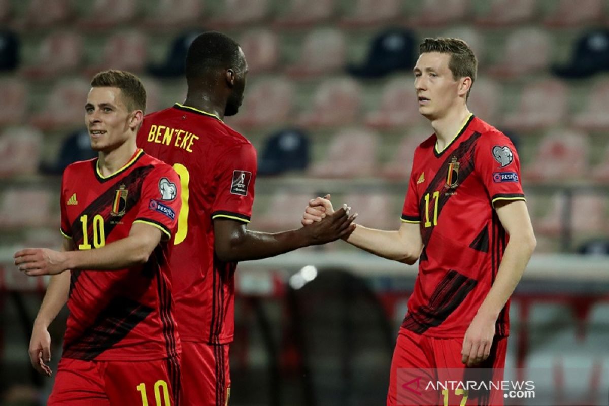 Belgia babat Belarusia, Wales petik kemenangan perdana