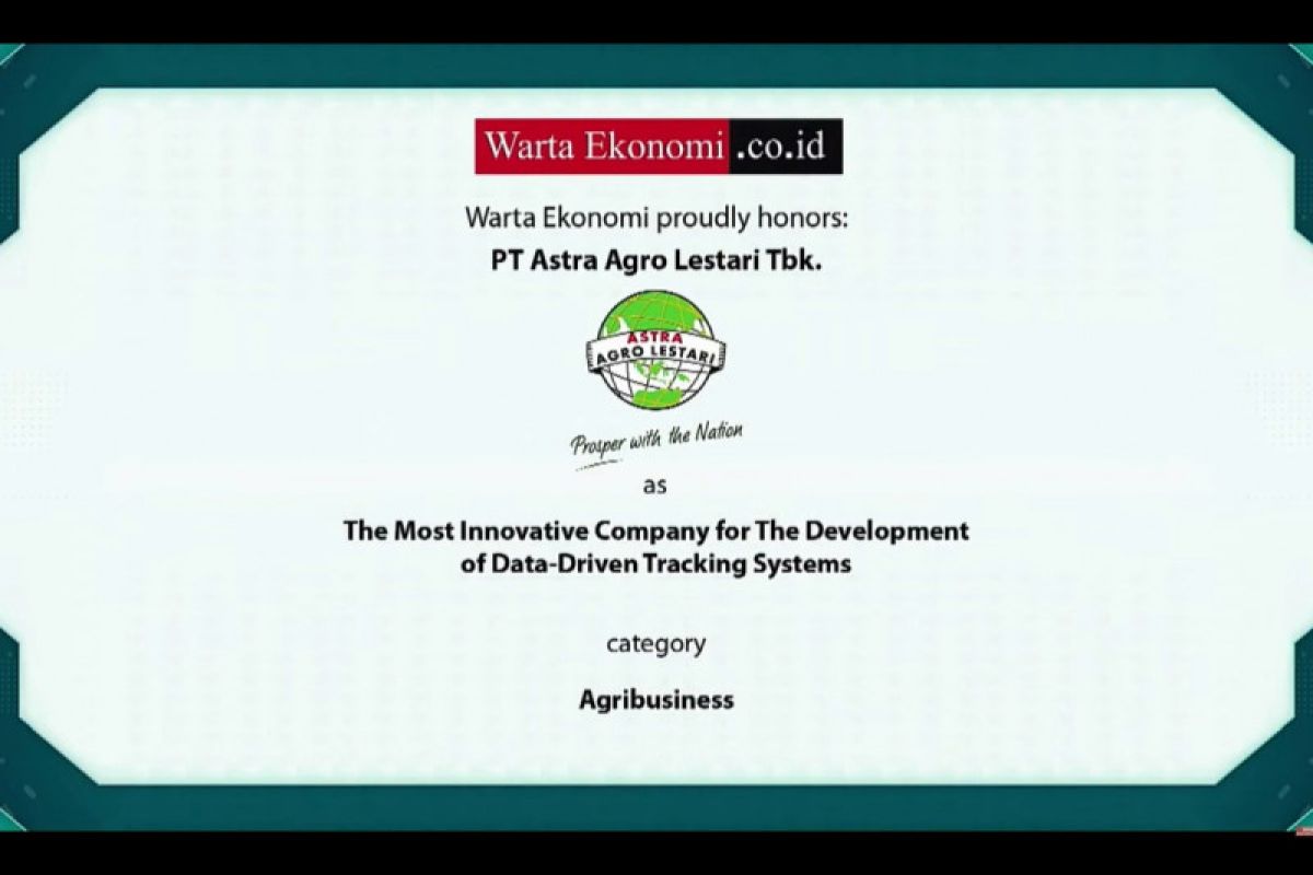 Astra Agro Raih Indonesia Digital Innovations Awards 2021