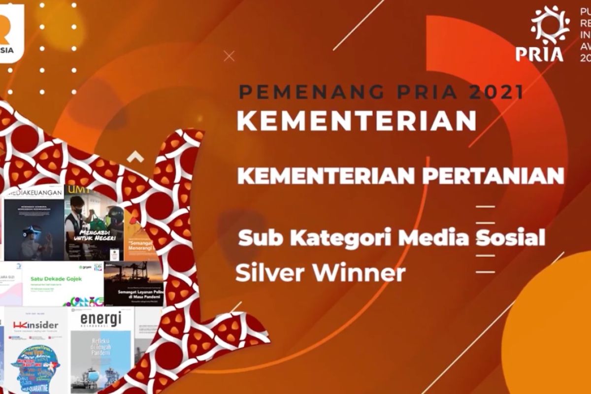 Media sosial Kementan raih penghargaan PR Indonesia Award