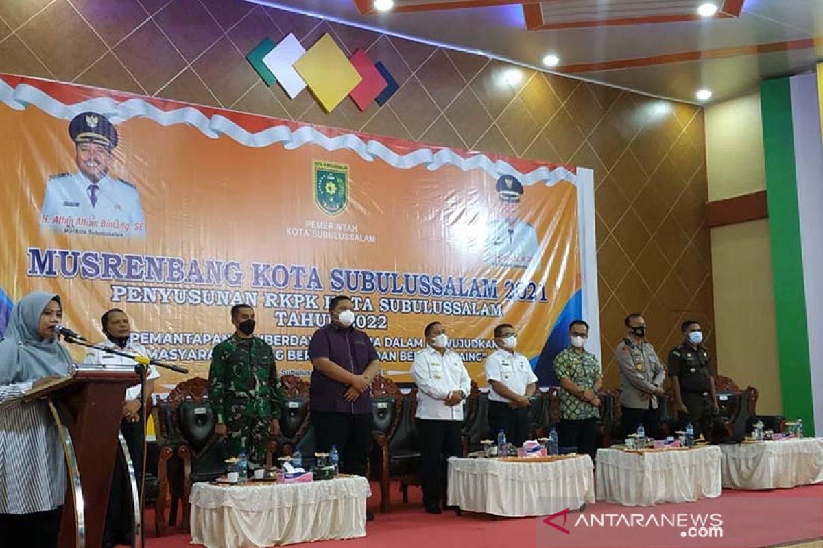 Wali Kota Subulussalam ingatkan musrenbang bukan formalitas belaka