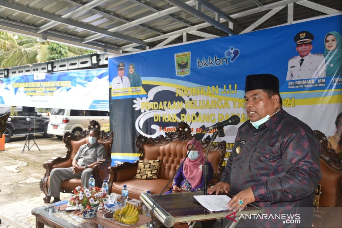 Ini tujuan  pendataan keluarga hingga harus disukseskan masyarakat, menurut Bupati Padang Pariaman