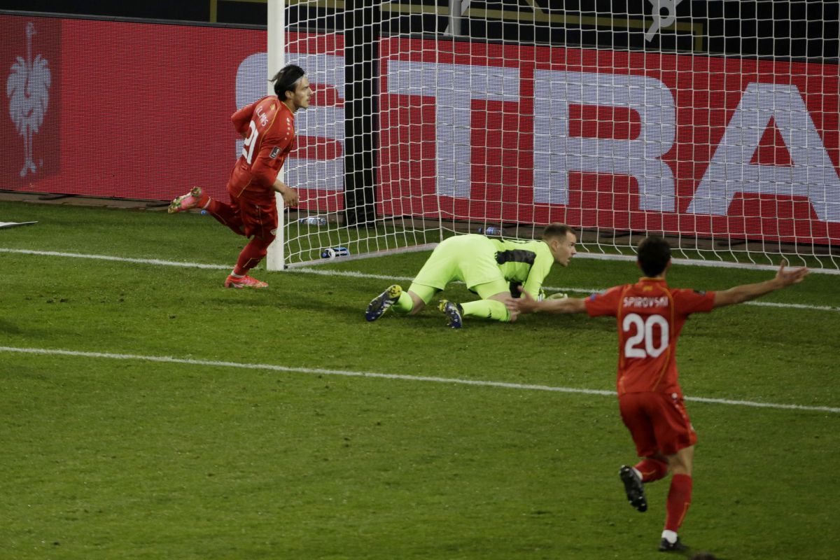 Kualifikasi Piala Dunia, Grup J Zona Eropa, Jerman tumbang 1-2 di tangan Makedonia Utara