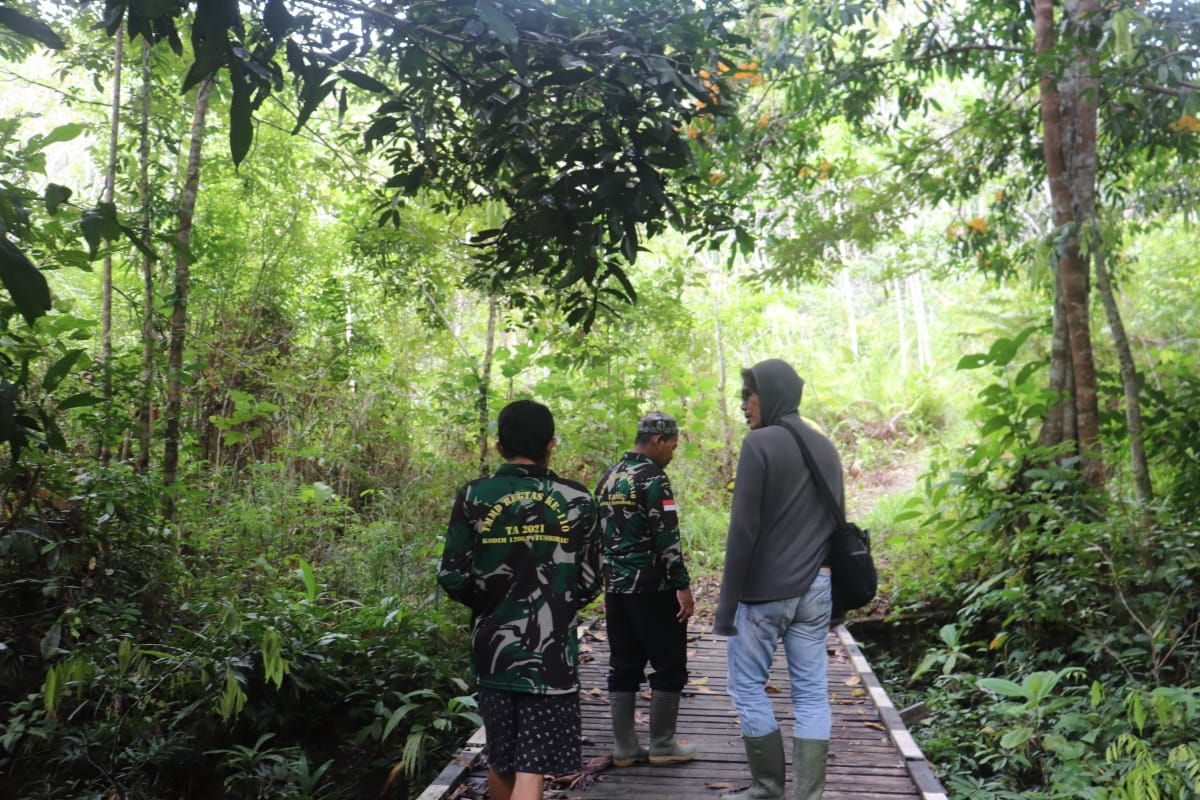 Satgas TMMD Ke 110 sambangi kebun serai wangi