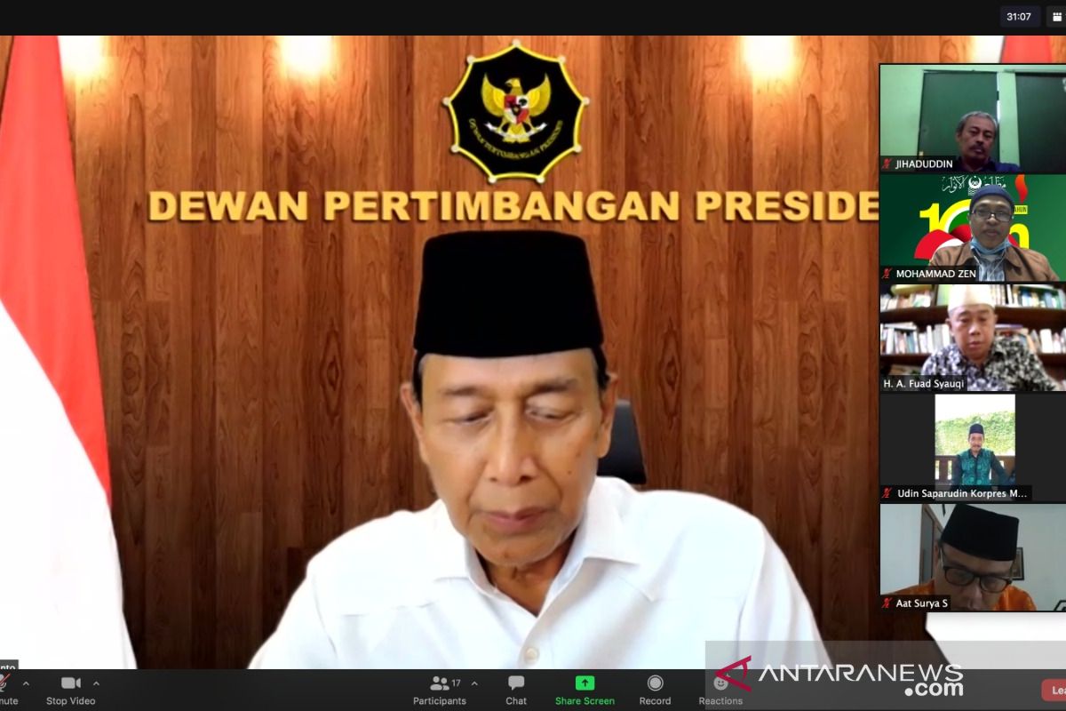 Wiranto: Mathla'ul Anwar jangan terjebak politik praktis