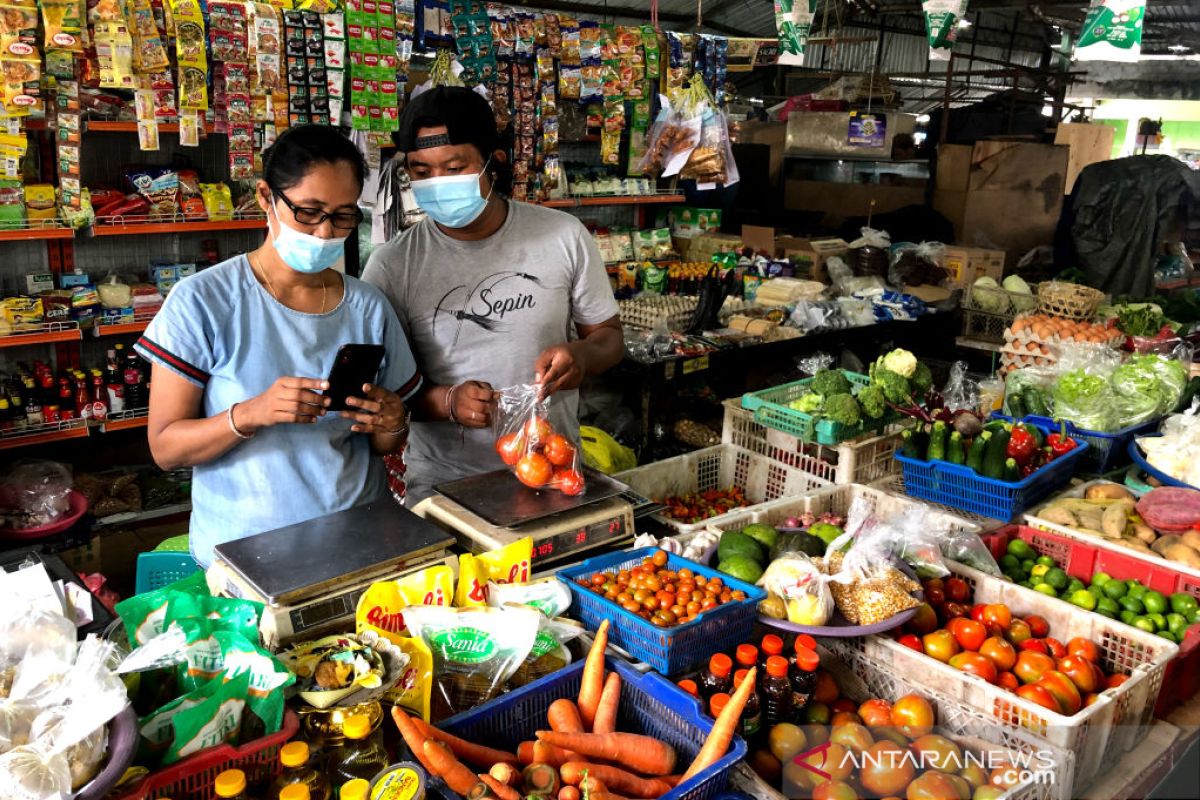 Pedagang pasar di Badung manfaatkan pasar.id BRI layani pembeli selama pandemi