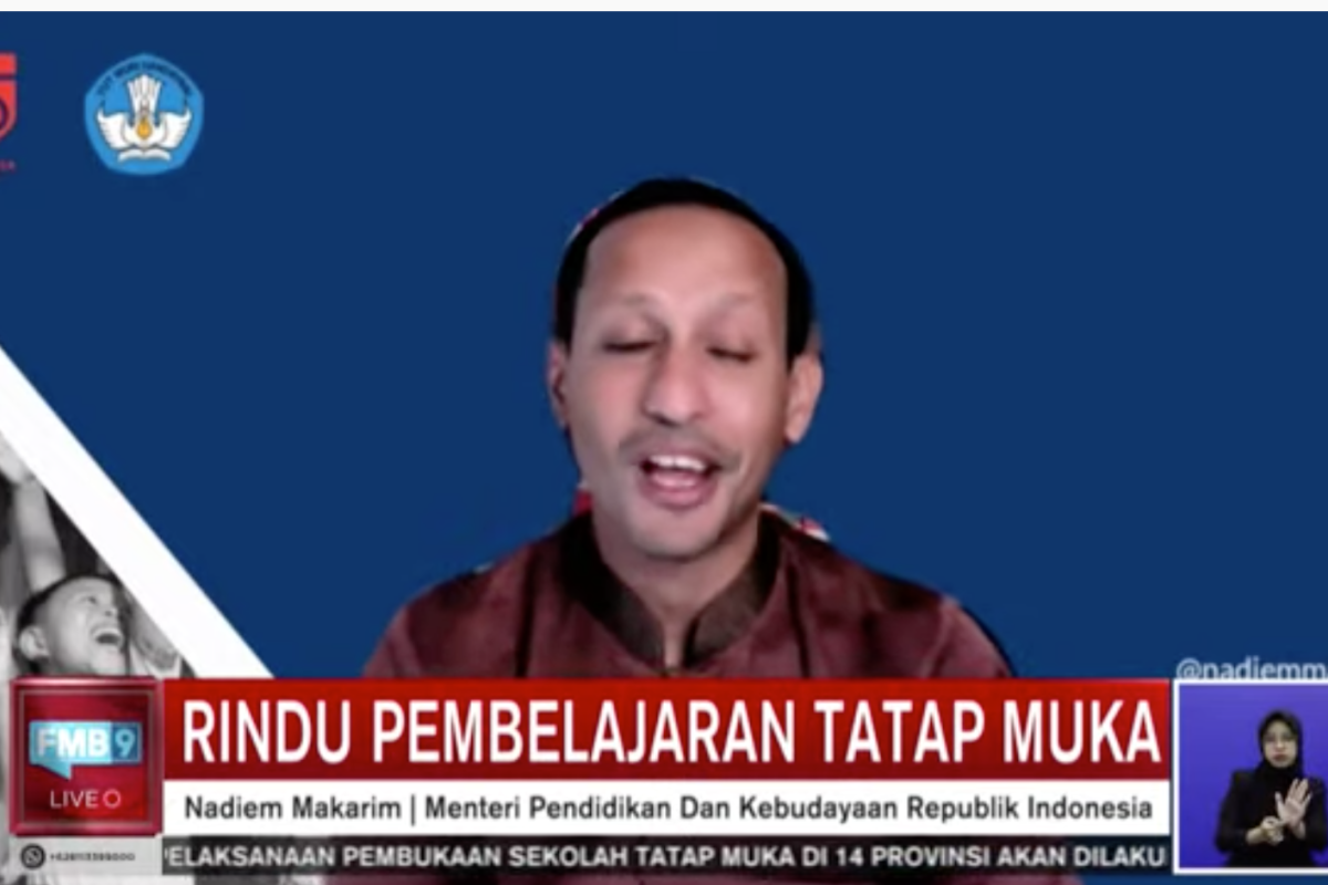 Mendikbud : Pembelajaran tatap muka terbatas mulai dari sekarang