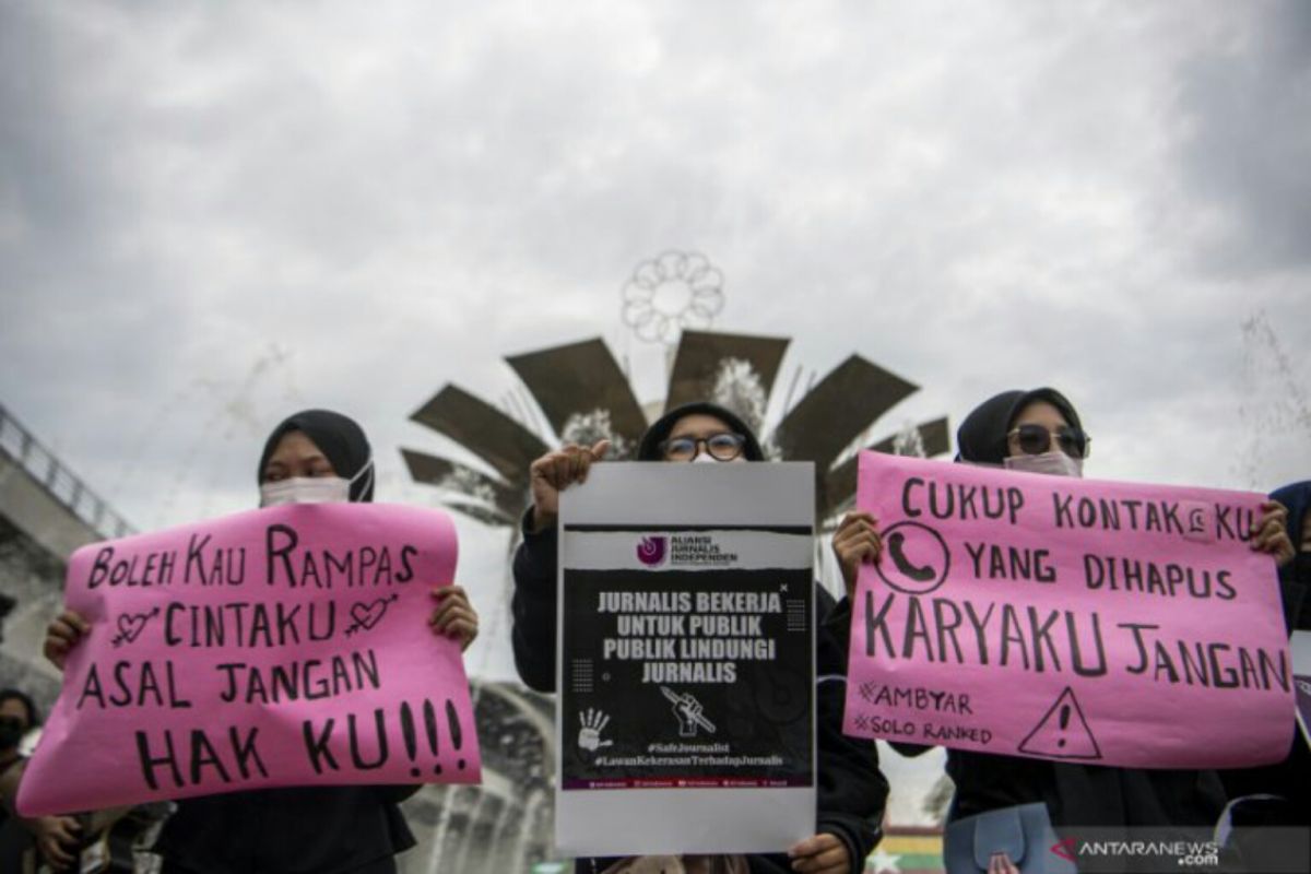 Koalisi jurnalis di Palembang tuntut  pengusutan kasus Nurhadi