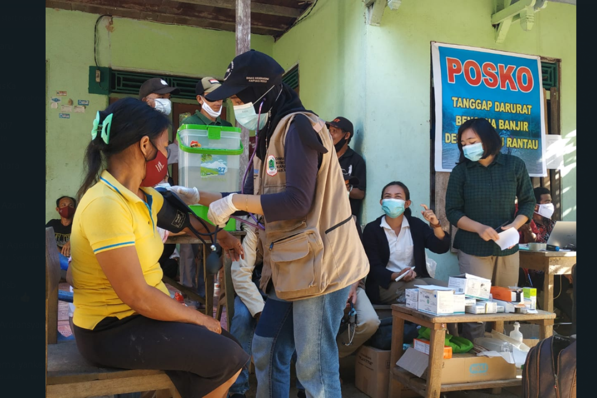 Dinkes Kapuas Hulu buka layanan kesehatan pascabanjir Landau Rantau