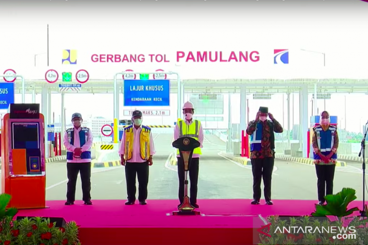 Presiden Joko Widodo resmikan 2 tol JORR akses baru ke bandara Soekarno Hatta