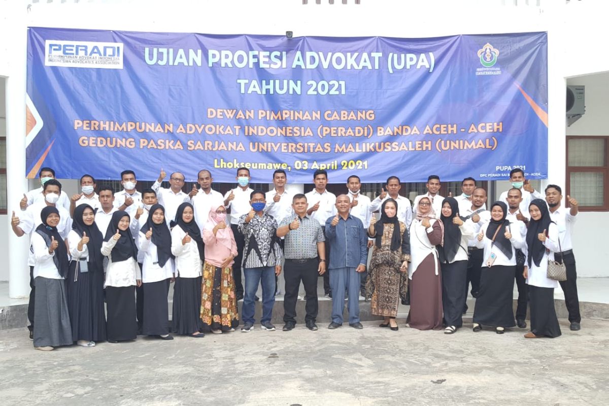Peradi- Unimal gelar ujian profesi advokat
