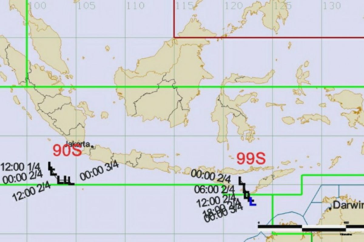 BMKG perkirakan Siklon tropis Seroja menguat 24 jam ke depan