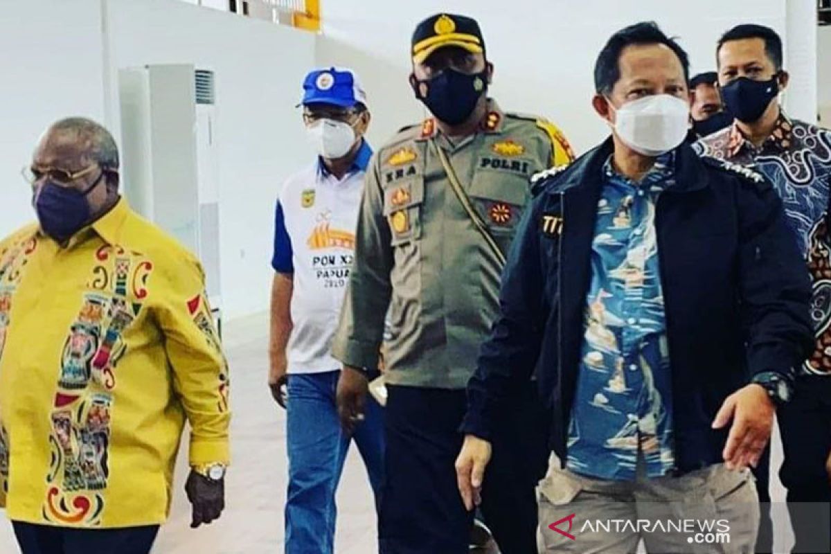 Mendagri tinjau lokasi PON dan Terminal Bandara Timika