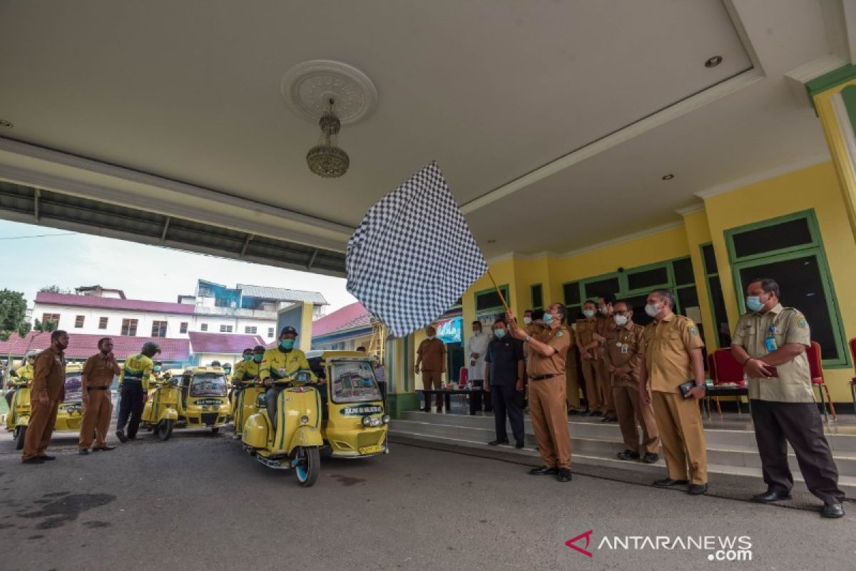 Becak kuning dukung pariwisata Padangsidimpuan