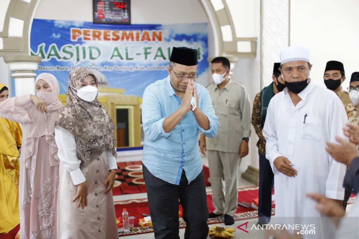 Gubernur NTB meresmikan masjid bantuan pascagempa