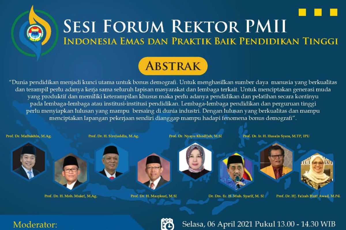 Sejumlah tokoh nasional hadiri Muktamar Pemikiran Forum Dosen PMII di UIN Tulungagung