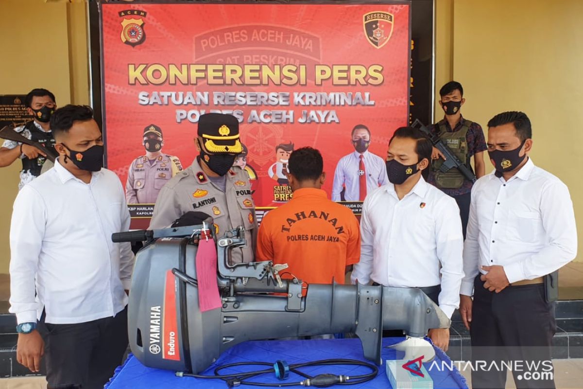 Curi mesin boat, nelayan Aceh Jaya ditangkap polisi di Subussalam