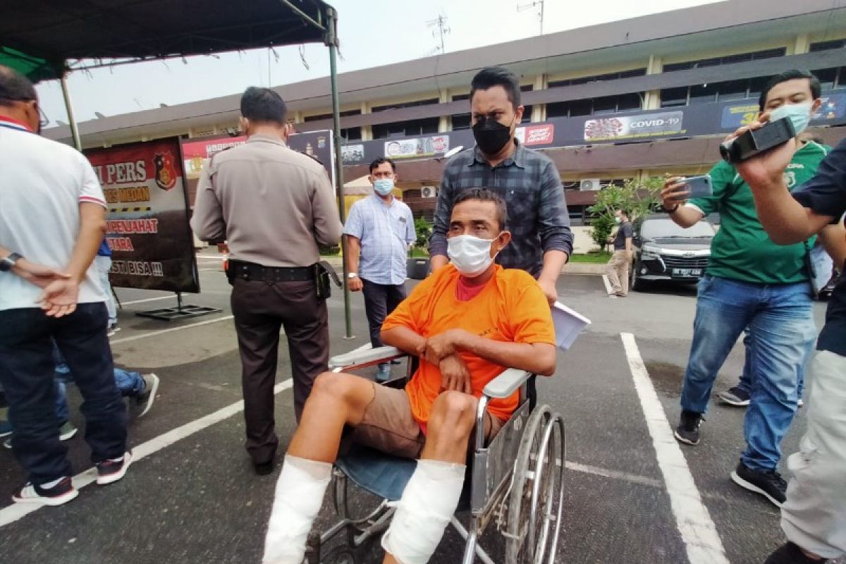 Polisi tembak pembunuh sopir angkot di Deli Serdang