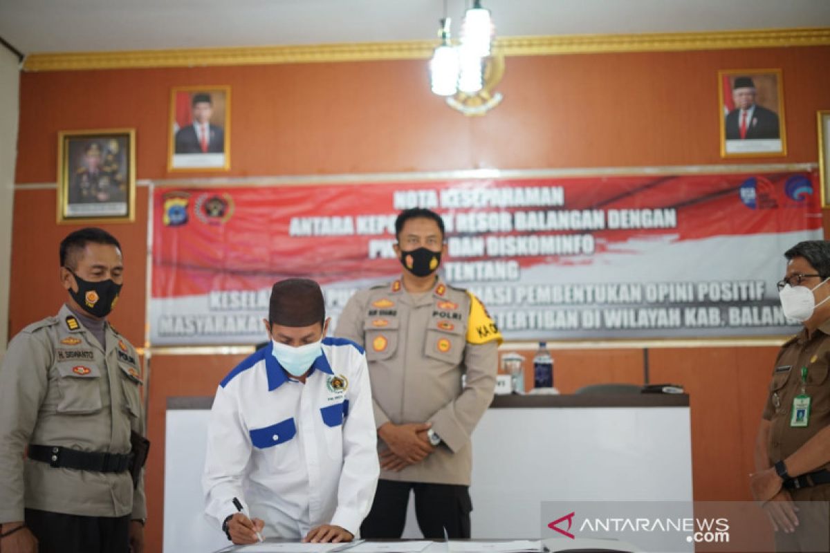 Polres Balangan gelar MoU dengan PWI Balangan