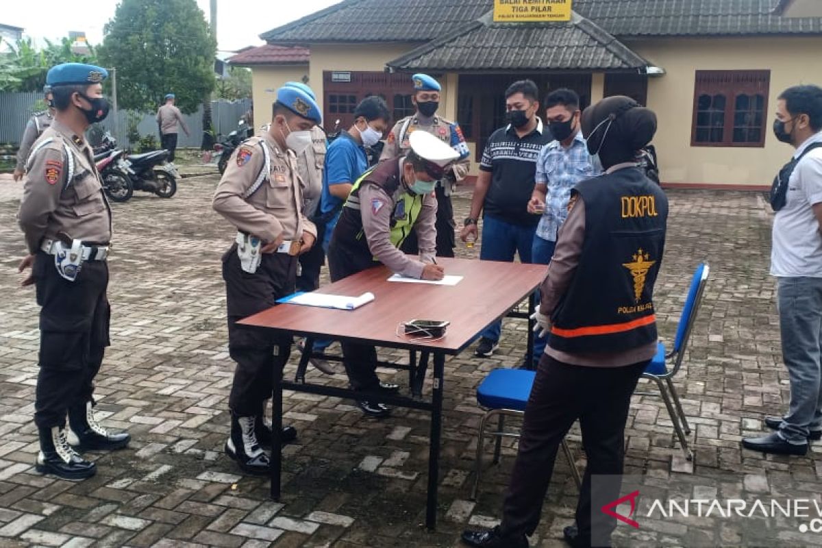 Anggota Polsekta Banjarmasin Tengah bebas narkoba