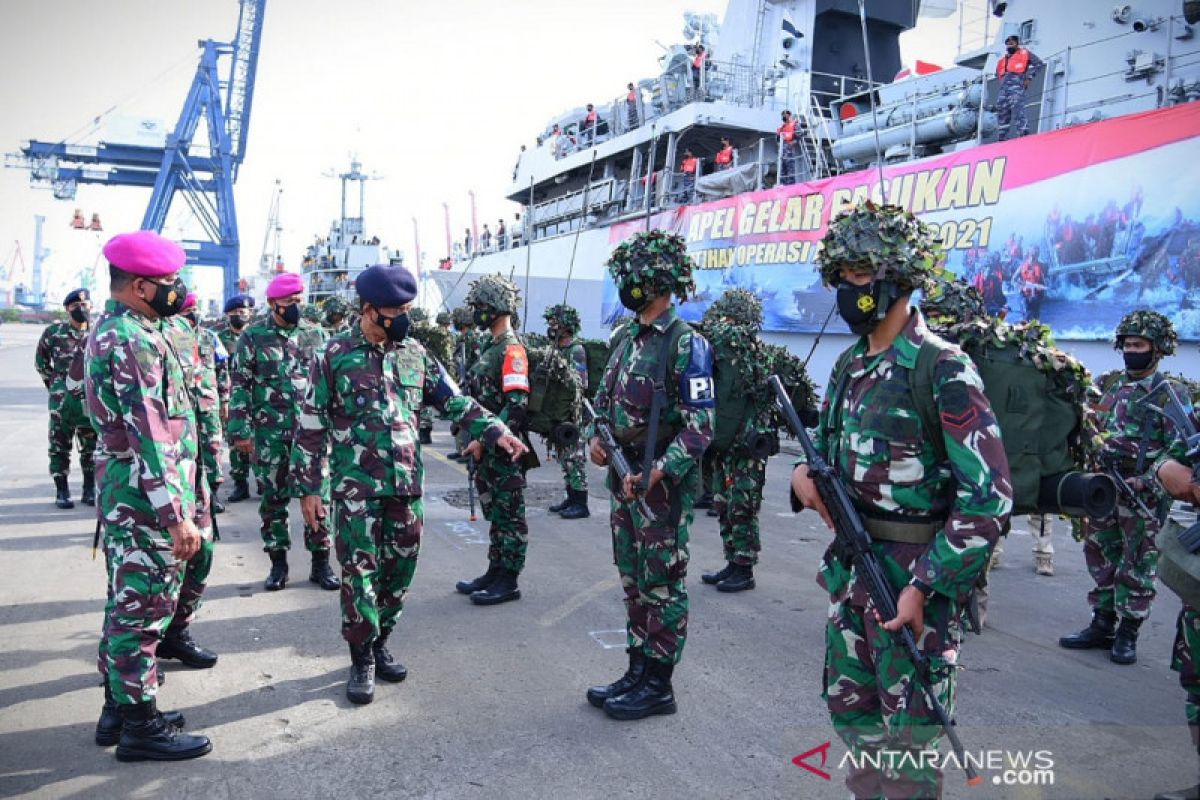 TNI AL  gelar latihan operasi Amfibi 2021