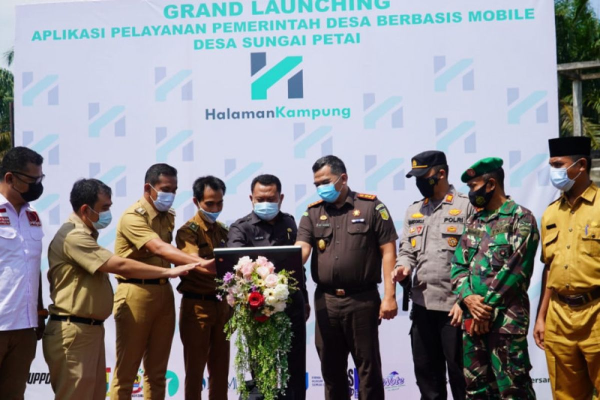 Pertama di Sumatera, Bupati Kampar launching aplikasi Desa Digital