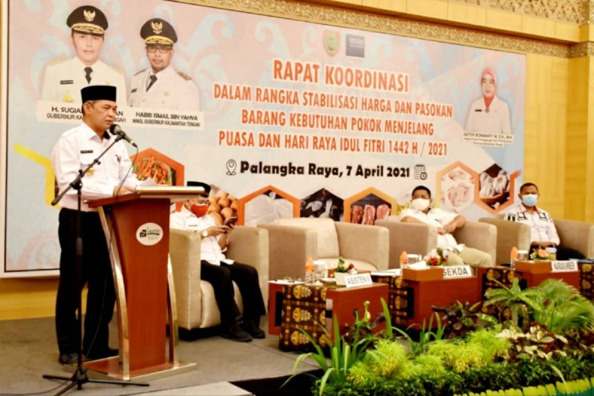 Sekda Kalteng minta ketersediaan bahan pokok dipastikan jelang Ramadhan