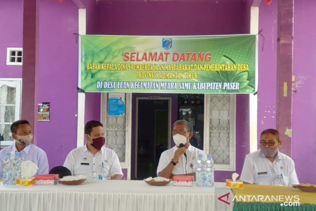 DPMPD Kaltim monitoring unit usaha BUMDes Desa Luan