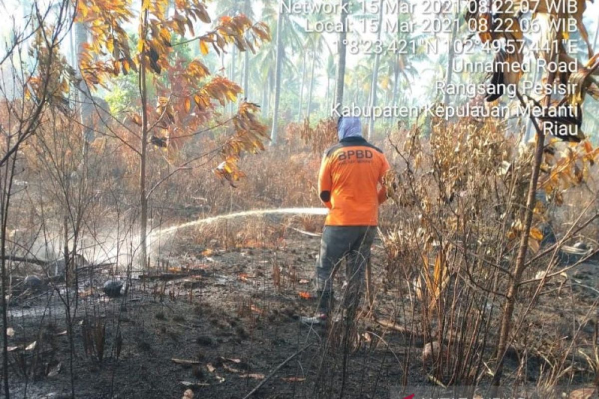 Turun hujan, Kepulauan Meranti-Riau untuk sementara nihil karhutla