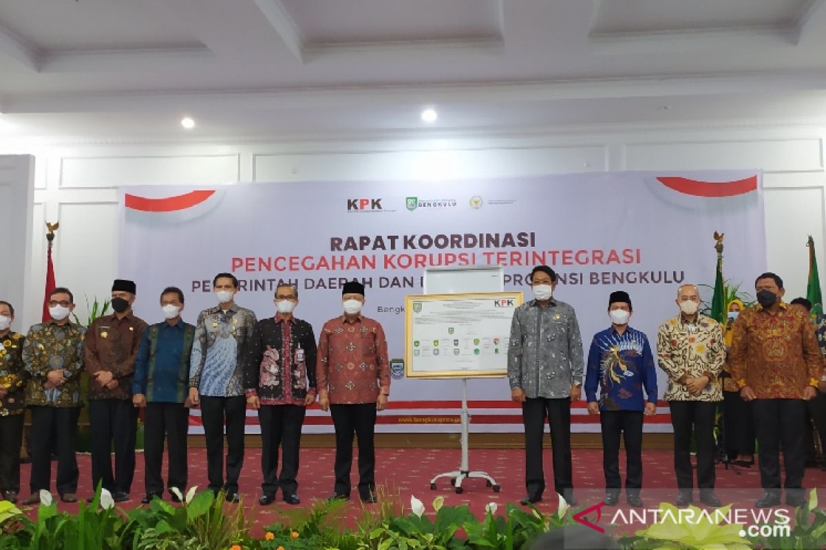 KPK minta Pemda di Bengkulu bikin Perda Pendidikan Antikorupsi