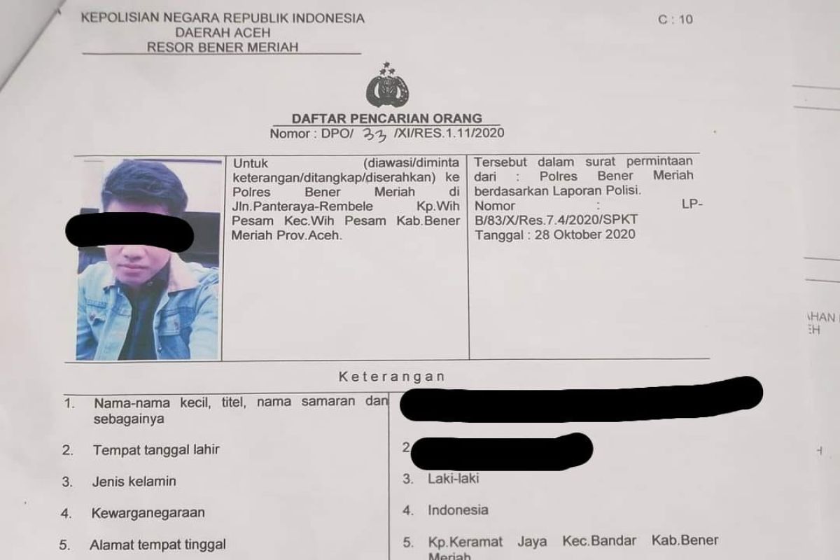 Polisi bekuk DPO penggelapan dana COD di Bener Meriah