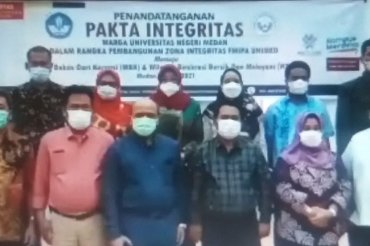 FMIPA Unimed tanda tangani pakta integritas  menuju WBK