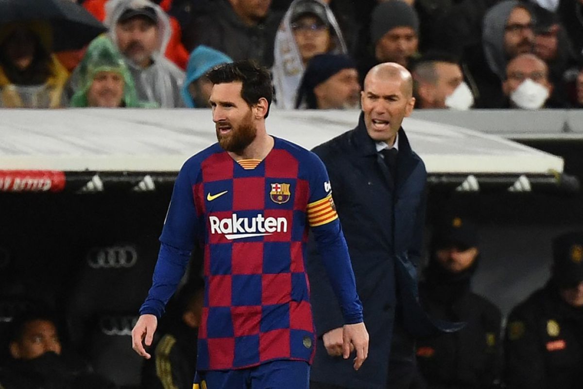 Zidane ingin selalu ada Messi di El Clasico