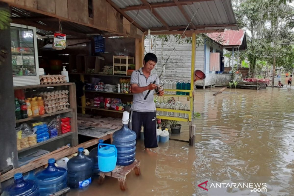 Beberapa lokasi di Tanjung Selor mulai tergenang banjir