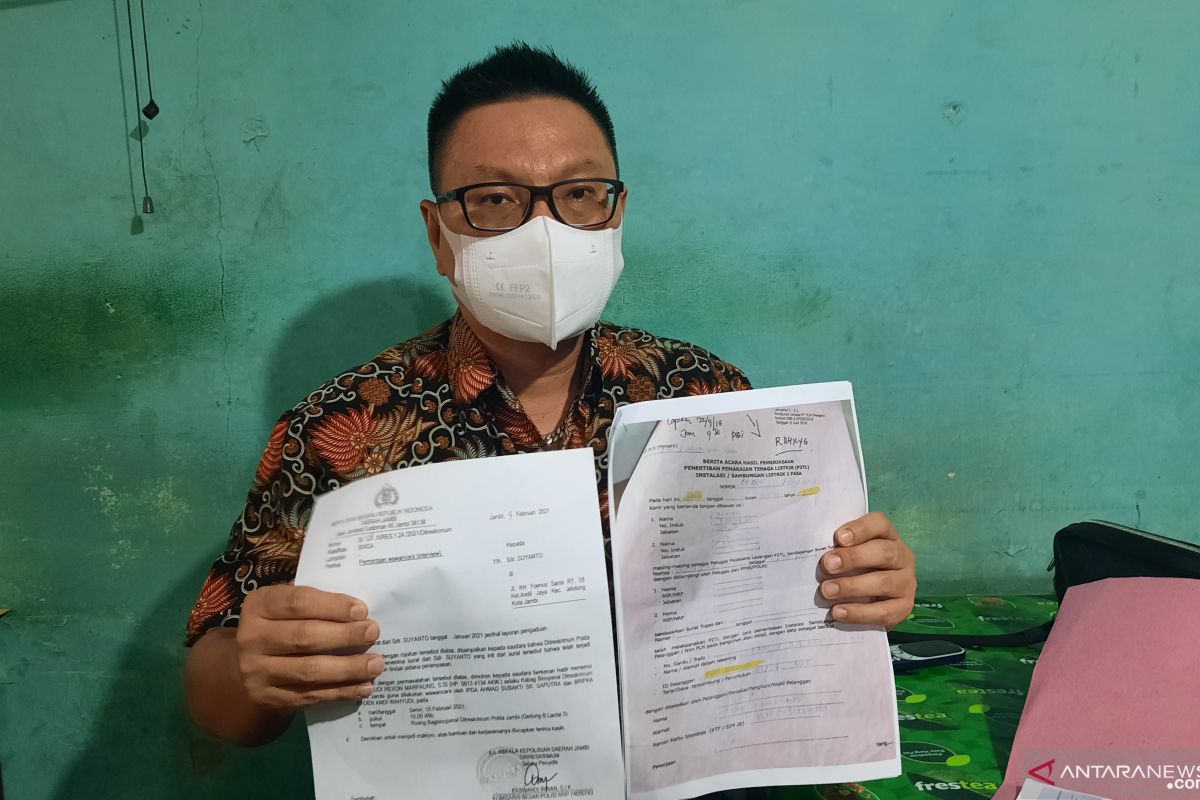 Seorang konsumen laporkan PLN ke Polda Jambi