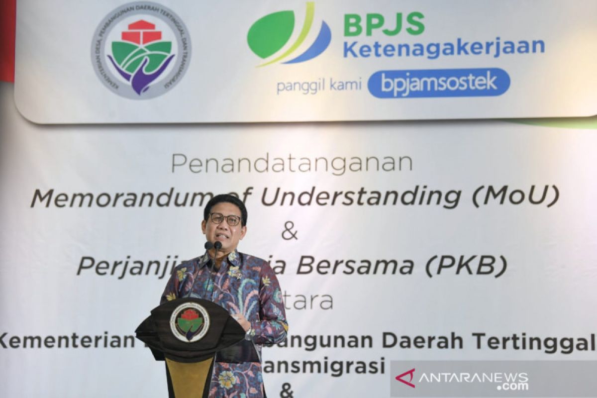 Kemendes daftarkan pendamping desa jadi anggota BPJS Ketenagakerjaan