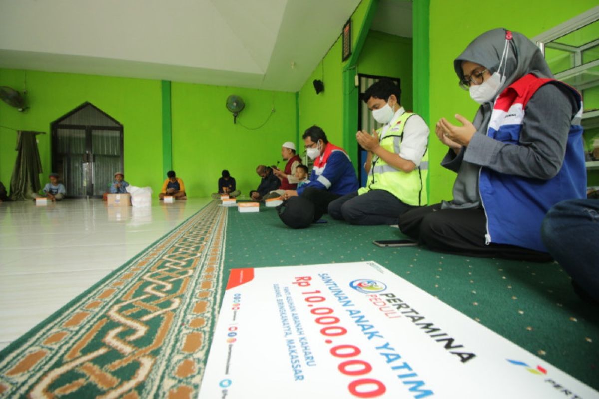 Sambut Ramadhan, Pertamina santuni 117 anak yatim di Kota Makassar