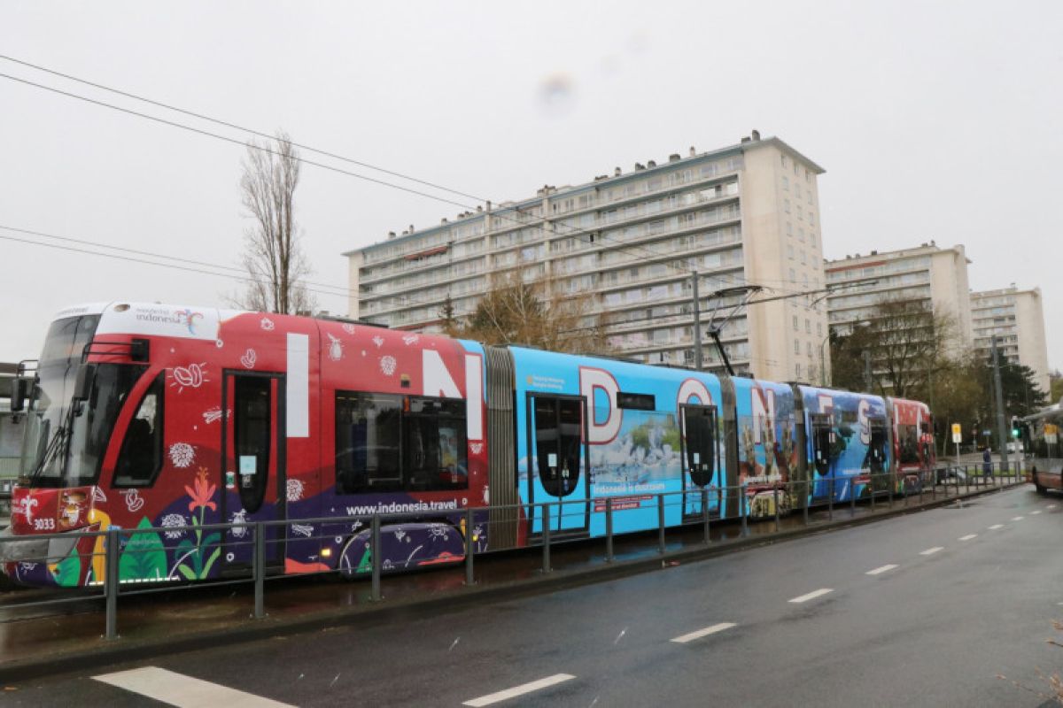 Promosi Wonderful Indonesia warnai trem di Brussels