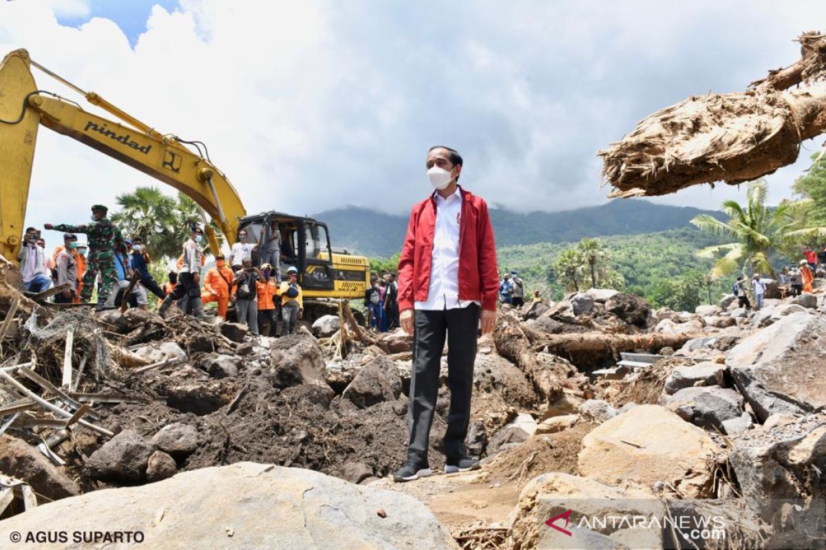 President departs for NTT to observe disaster mitigation efforts